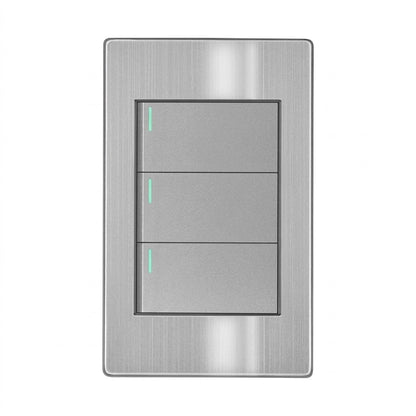 APL-103 PLACA DE APAGADOR DE 3 INTERRUPTORES Y 3 VÍAS