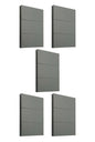 APL-403 5 PIEZAS DE PLACA LUXURY APAGADOR DE 3 INTERRUPTORES 3 VÍAS COLOR GRIS OXFORD