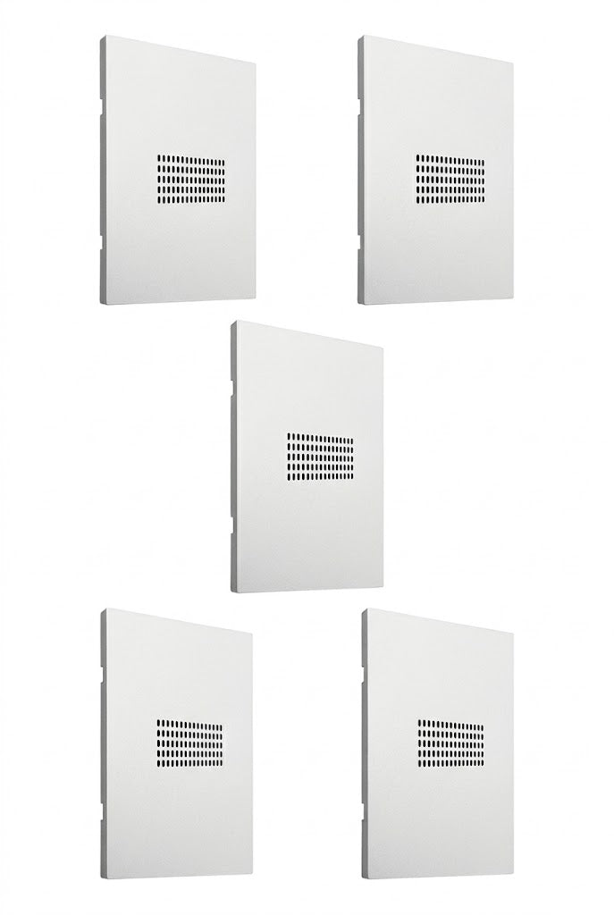 APL-714 5 PIEZAS DE PLACA LUXURY ZUMBADOR COLOR BLANCOV