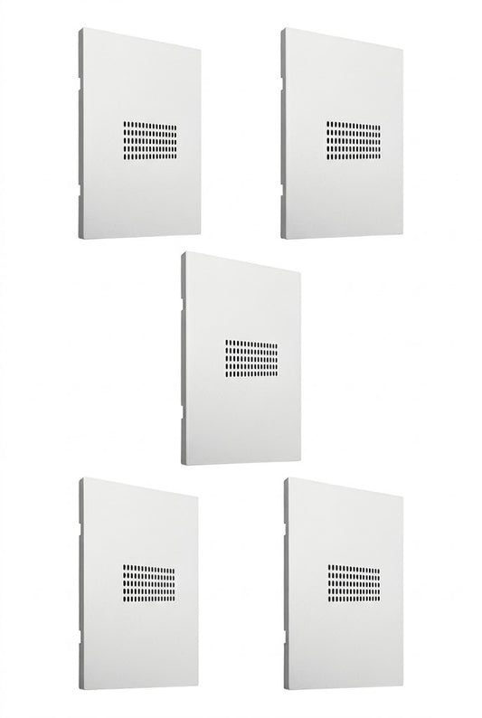 APL-714 5 PIEZAS DE PLACA LUXURY ZUMBADOR COLOR BLANCOV