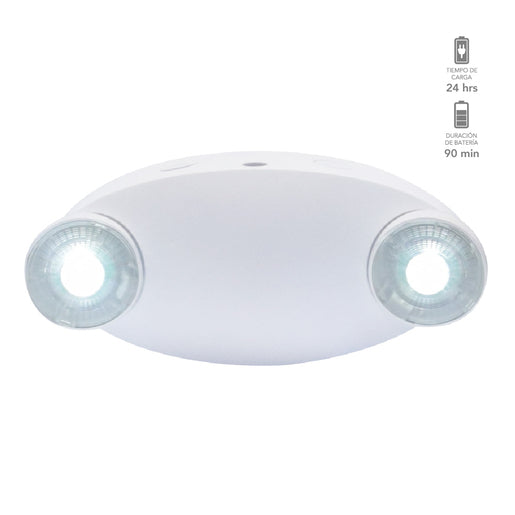 Lámpara LED de Emergencia Recargable, 4 W, Luz de Día, Sobreponer, LED integrado
