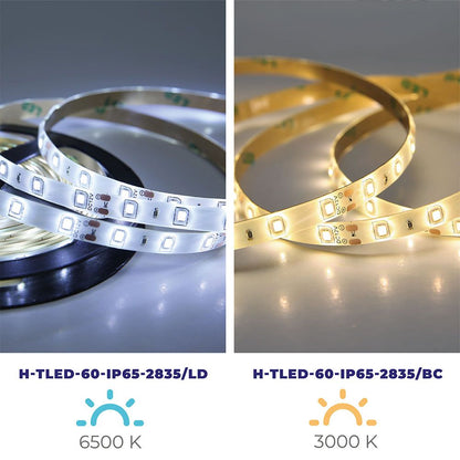 H-TLED-60-IP65-2835/BC Tira flexible 60 LEDs por metro, 2835 SMD