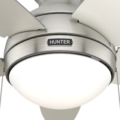 51870 Ventilador de Techo Quartino Perfil Bajo con Luz 44 Pulgadas - LumyventJC