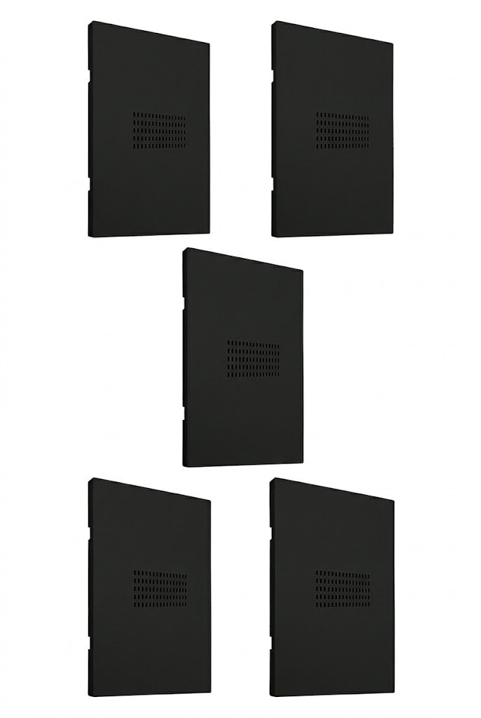 APL-614 5 PIEZAS DE PLACA LUXURY ZUMBADOR COLOR NEGRO