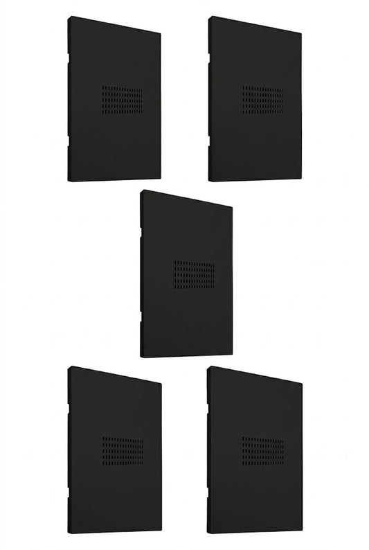APL-614 5 PIEZAS DE PLACA LUXURY ZUMBADOR COLOR NEGRO - LumyventJC