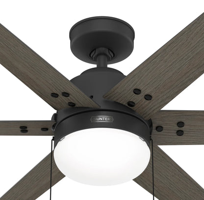 52104 Ventilador de Techo Spokane con Luz LED 40 pulgadas NEGRO MATE - LumyventJC