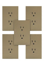 APL-504 5 PIEZAS DE PLACA LUXURY DE CONTACTO DOBLE COLOR ORO
