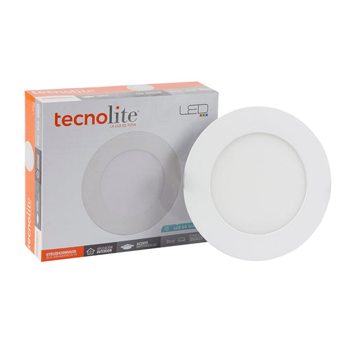 Lámpara Downlight LED Empotrable 6 W, Luz de Día, No atenuable, LED integrado