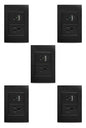 APL-307 5 PIEZAS DE PLACA NEGRA DE CONTACTO Y 2 SALIDAS USB (TIPO A y TIPO C)