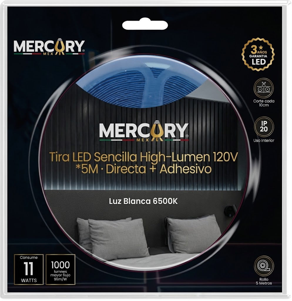 MRX1309 TIRA LED SENCILLA HIGH BLANCO FRIO 6500K