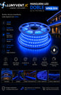 WMA-008 MANGUERA DOBLE LED 150W 25M AZUL - LumyventJC
