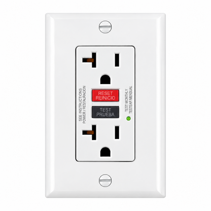 APL-002 INTERRUPTOR DE CIRCUITO DE FALLO A TIERRA GFCI 3 VÍAS, 2 CONECTORES 5-20R