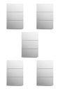 APL-703 5 PIEZAS DE PLACA LUXURY APAGADOR DE 3 INTERRUPTORES 3 VÍAS BLANCO