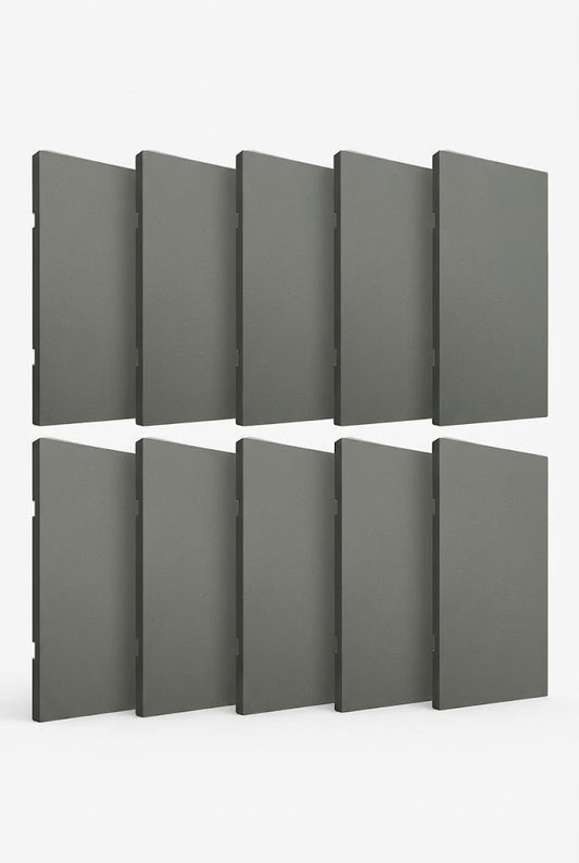 APL-412 10 PIEZAS DE PLACA LUXURY DE TAPA CIEGA COLOR GRIS OXFORD - LumyventJC