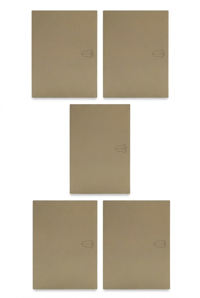 APL-513 5 PIEZAS DE PLACA LUXURY DE CONTACTO TIMBRE COLOR ORO