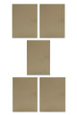 APL-513 5 PIEZAS DE PLACA LUXURY DE CONTACTO TIMBRE COLOR ORO