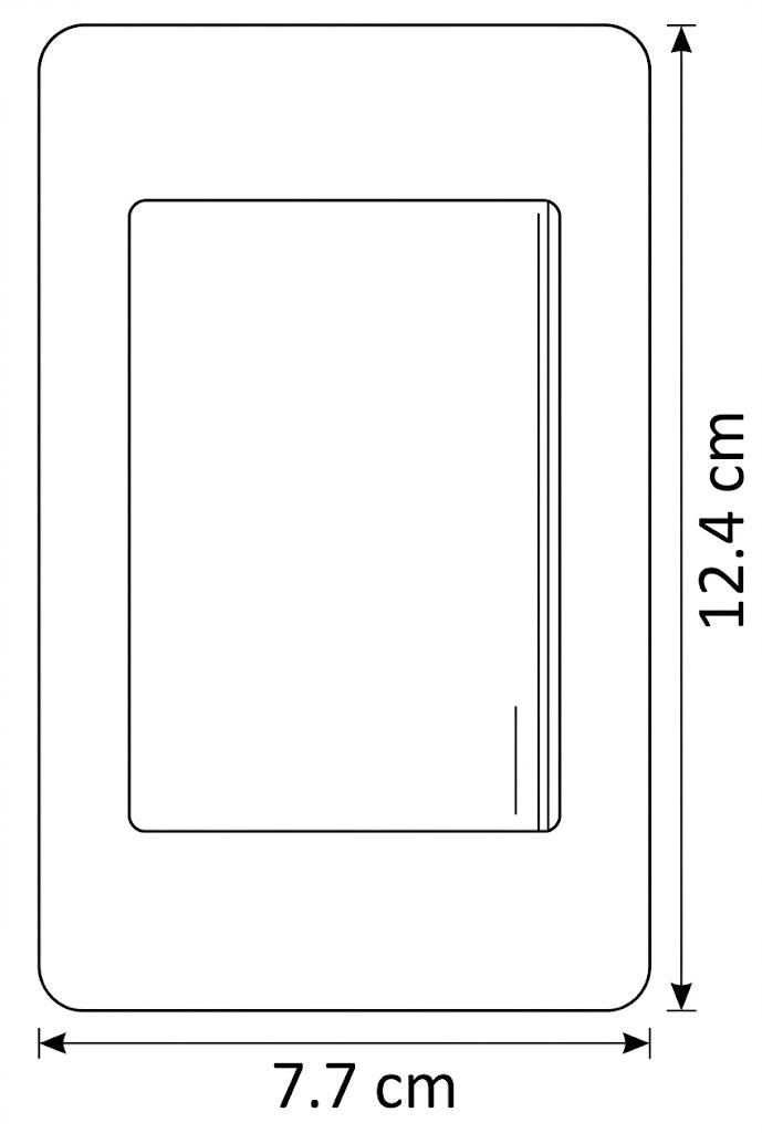 APL-101 5 PIEZAS DE PLACA APAGADOR DE 1 INTERRUPTOR Y 3 VÍAS