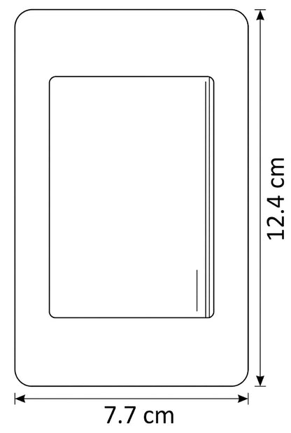 APL-101 5 PIEZAS DE PLACA APAGADOR DE 1 INTERRUPTOR Y 3 VÍAS