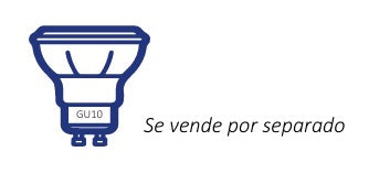 ADE-211 EMPOTRABLE PISO EXTERIOR NEGRO GU10