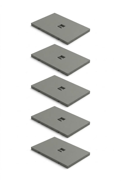 APL-408 5 PIEZAS DE PLACA LUXURY DE CONTACTO TELEFÓNICO COLOR GRIS OXFORD