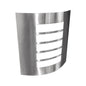LUMINARIA PARED PANTALLA ACERO INOX. REJILLA OPALINA EXTERIOR BASE E26 - LumyventJC