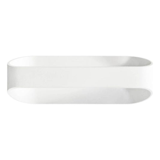 LUMINARIA PARED ÓVALO BLANCO EXTERIOR BLANCO FRÍO 12W - LumyventJC