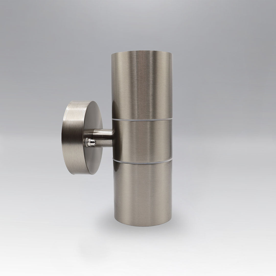 ADE-013 LUMINARIA PARED CILÍNDRO DOBLE SATÍN EXTERIOR PARA GU10 - LumyventJC