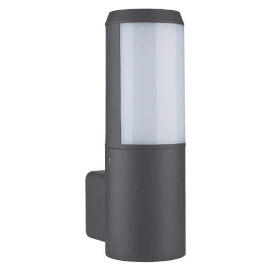 LUMINARIA PARED CILÍNDRICA GRIS EXTERIOR PARA E26 - LumyventJC