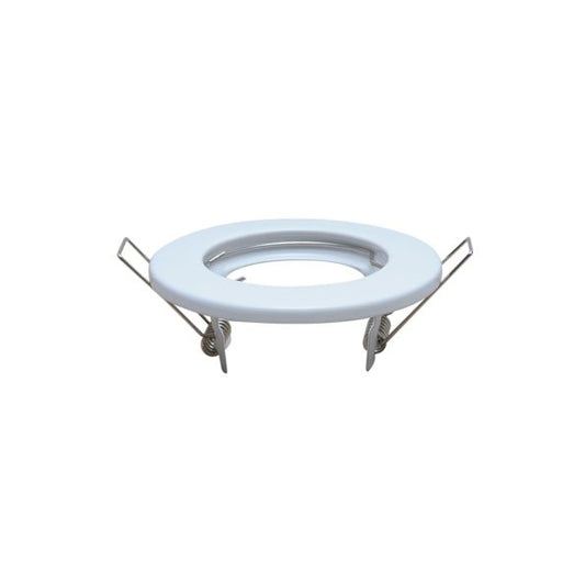 EMPOTRABLE FIJO ARO METÁLICO BLANCO INTERIOR BASE MR16 - LumyventJC