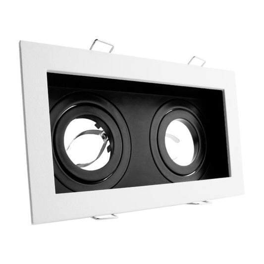 EMPOTRABLE DIRIGIBLEPARA SPOT DOBLE COLOR BLANCO MÁX. 50W - LumyventJC