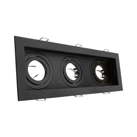 EMPOTRABLE DIRIGIBLEPARA SPOT TRIPLE COLOR NEGRO MÁX. 50W - LumyventJC