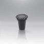 EMPOTRABLE PISO PLÁSTICO NEGRO Y VIDRIO TEMPLADO EXTERIOR BASE MR16