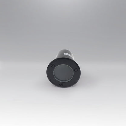 EMPOTRABLE PISO PLÁSTICO NEGRO Y VIDRIO TEMPLADO EXTERIOR BASE MR16