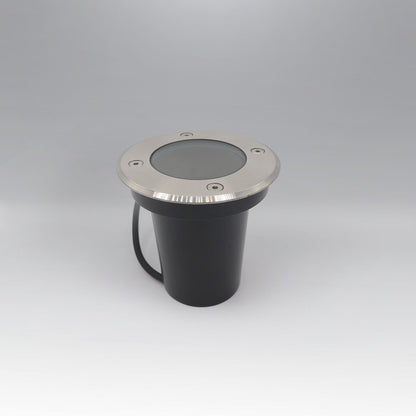 ADE-202 EMPOTRABLE PISO CUBIERTA SATÍN Y VIDRIO TEMPLADO EXTERIOR BASE MR16 - LumyventJC