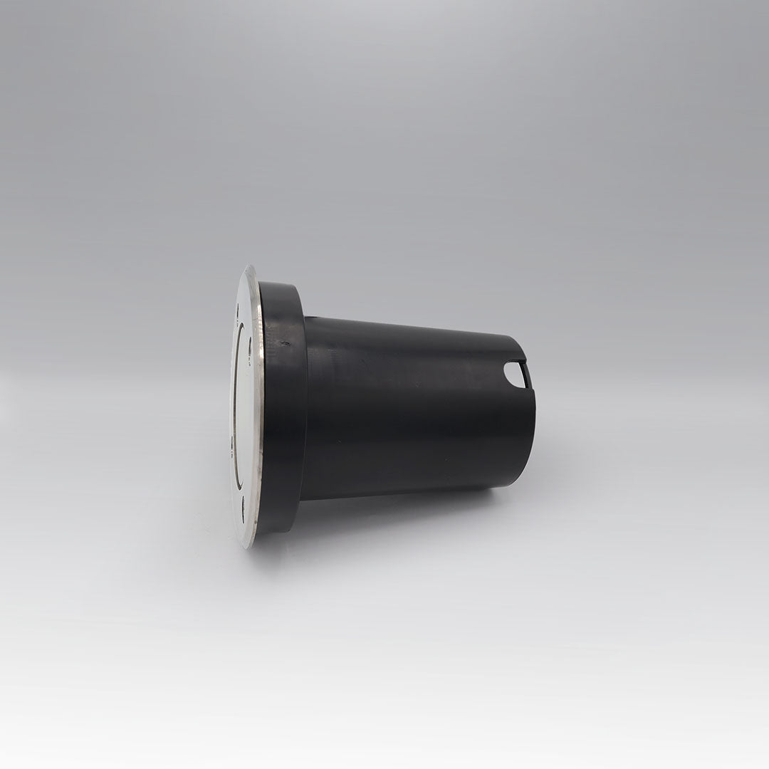 ADE-202 EMPOTRABLE PISO CUBIERTA SATÍN Y VIDRIO TEMPLADO EXTERIOR BASE MR16 - LumyventJC
