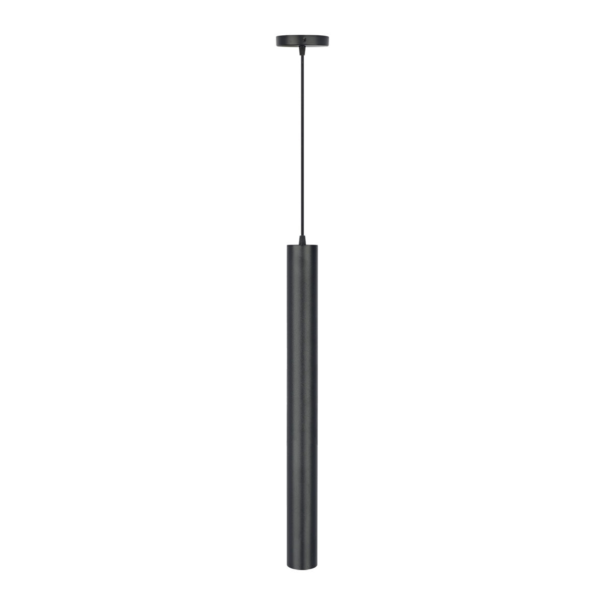 ADE-614 DECORATIVO COLGANTE CILINDRO NEGRO BASE GU10