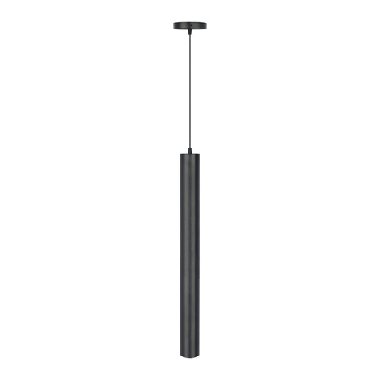 ADE-614 DECORATIVO COLGANTE CILINDRO NEGRO BASE GU10 - LumyventJC