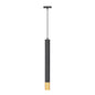 ADE-615 DECORATIVO COLGANTE CILINDRO NEGRO Y ORO BASE GU10