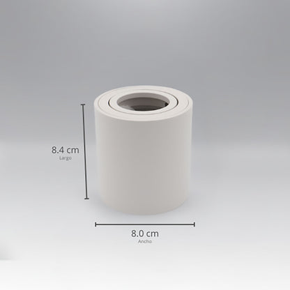 ADE-701 LUMINARIA CILÍNDRICO TECHO SOBREPONER BLANCO INTERIOR PARA GU10 - LumyventJC