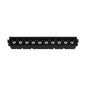 ADE-709 LUMINARIA LINEAL EMPOTRABLE NEGRO CON OPTICA 20W BC