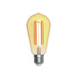 ALA-022-10 10 PIEZAS DE LÁMPARA LED BULBO DE FILAMENTO BASE E26 4W ST64 ÁMBAR