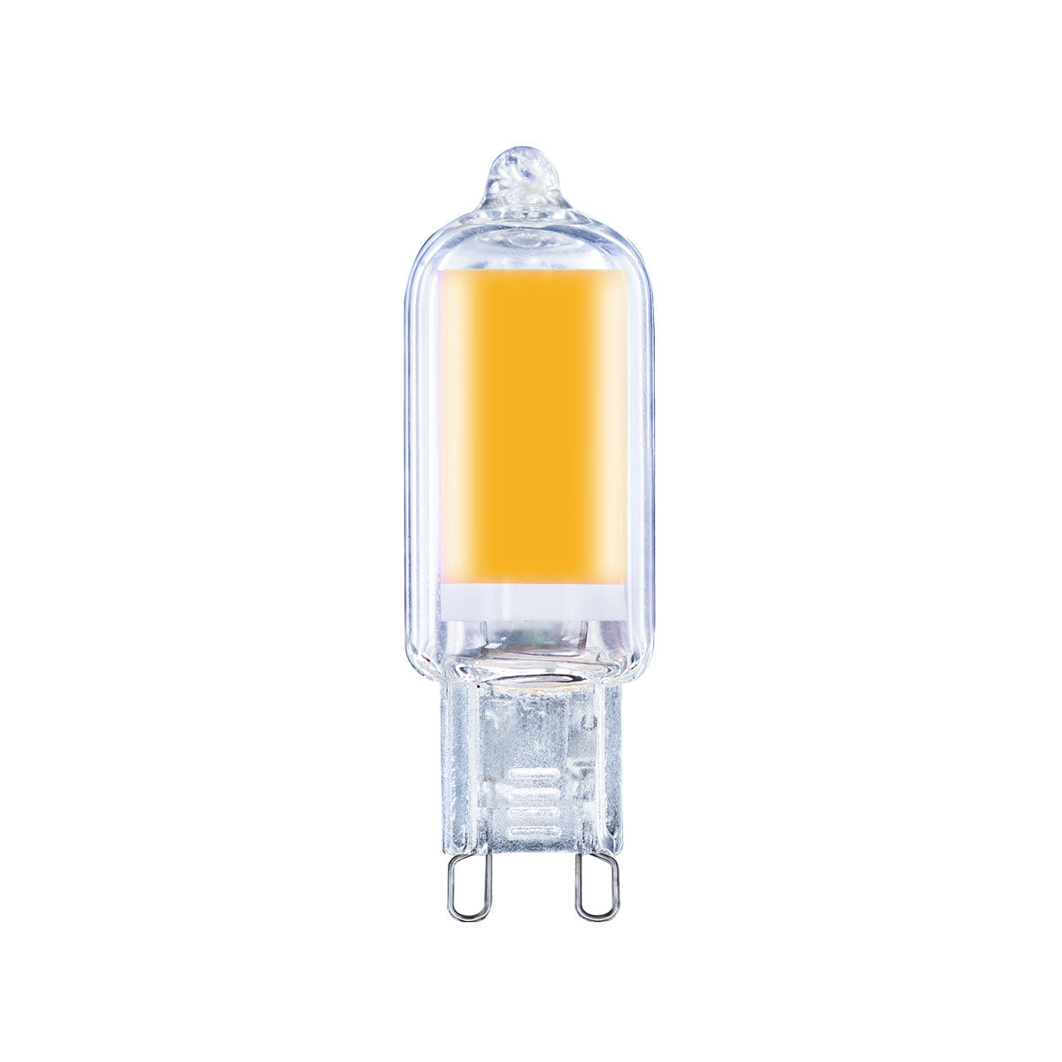 ALA-026 10 PIEZAS DE LÁMPARA LED G9 TRANSPARENTE 2W BLANCO CÁLIDO 2700K