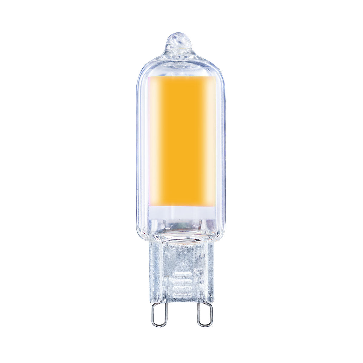 ALA-027 25 PIEZAS DE LÁMPARA LED G9 TRANSPARENTE 4W BLANCO CÁLIDO 2700K