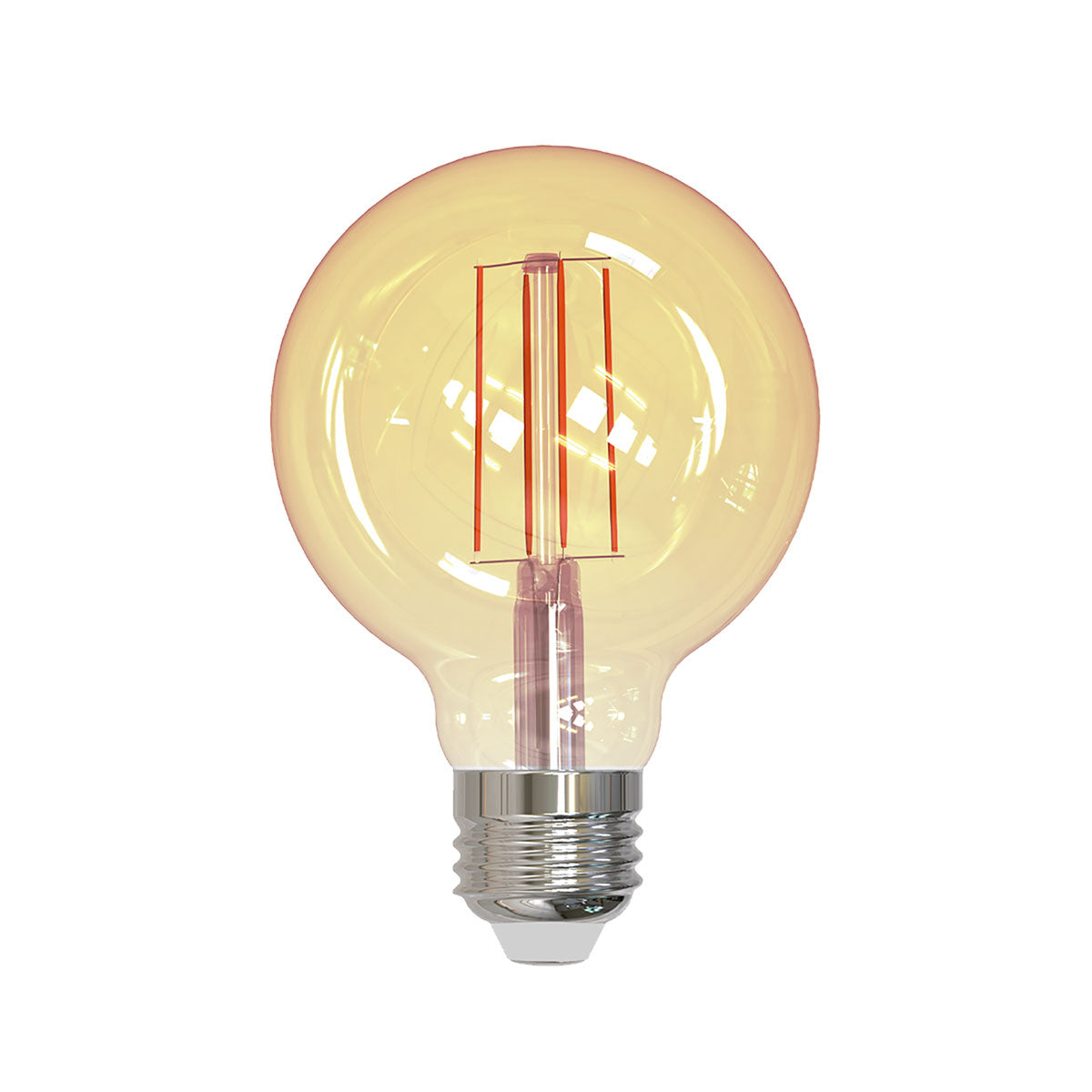 ALA-028-5 5 PIEZAS DE LÁMPARA LED DE FILAMENTO 7W BASE E26 ÁMBAR
