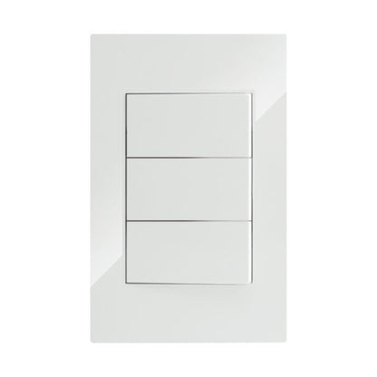 PLACA APAGADOR DE 3 INTERRUPTORES Y 3 VÍAS - LumyventJC