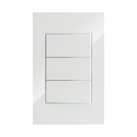 PLACA APAGADOR DE 3 INTERRUPTORES Y 3 VÍAS - LumyventJC