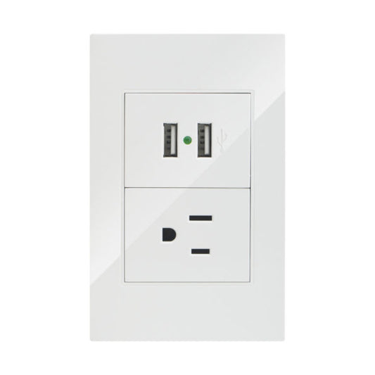 PLACA DE CONTACTO Y 2 SALIDAS USB - LumyventJC