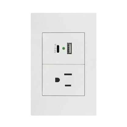 APL-207 PLACA DE CONTACTO Y 2 SALIDAS USB (TIPO A y TIPO C)