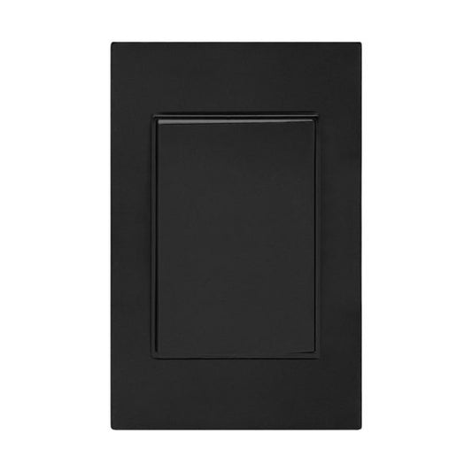 PLACA NEGRA 1 APAGADOR DE 1 INTERRUPTOR 3 VÍAS