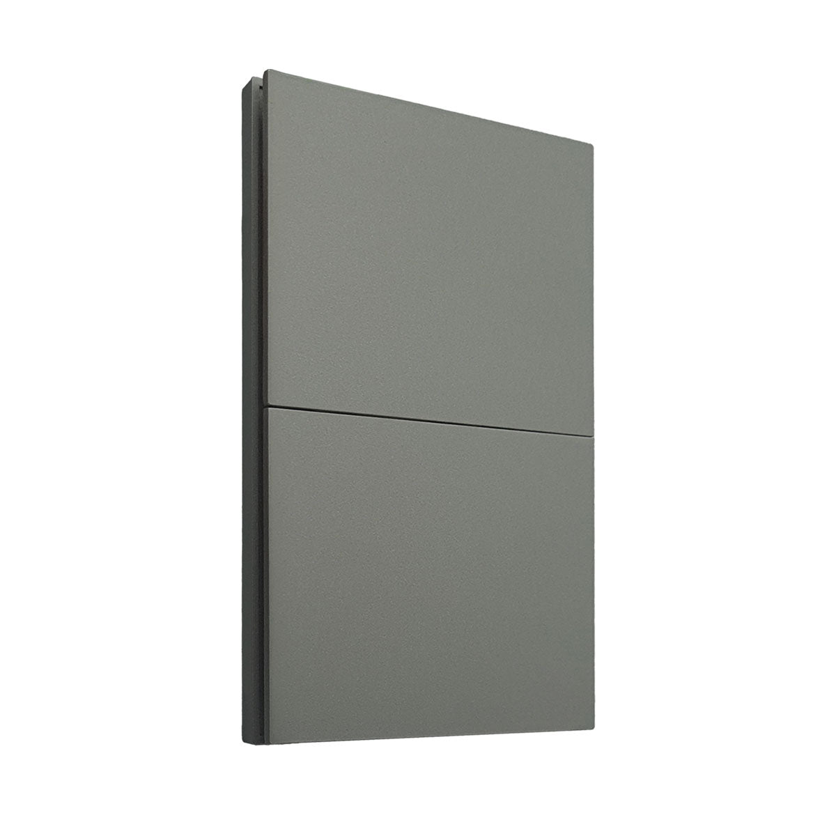 APL-402 PLACA LUXURY APAGADOR DE 2 INTERRUPTORES 3 VÍAS COLOR GRIS OXFORD
